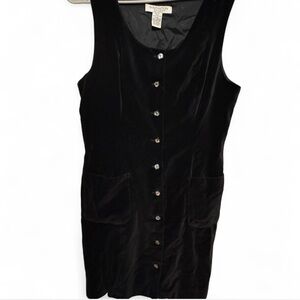 Vintage Innovation Sport Velvet button up vest dress size 6